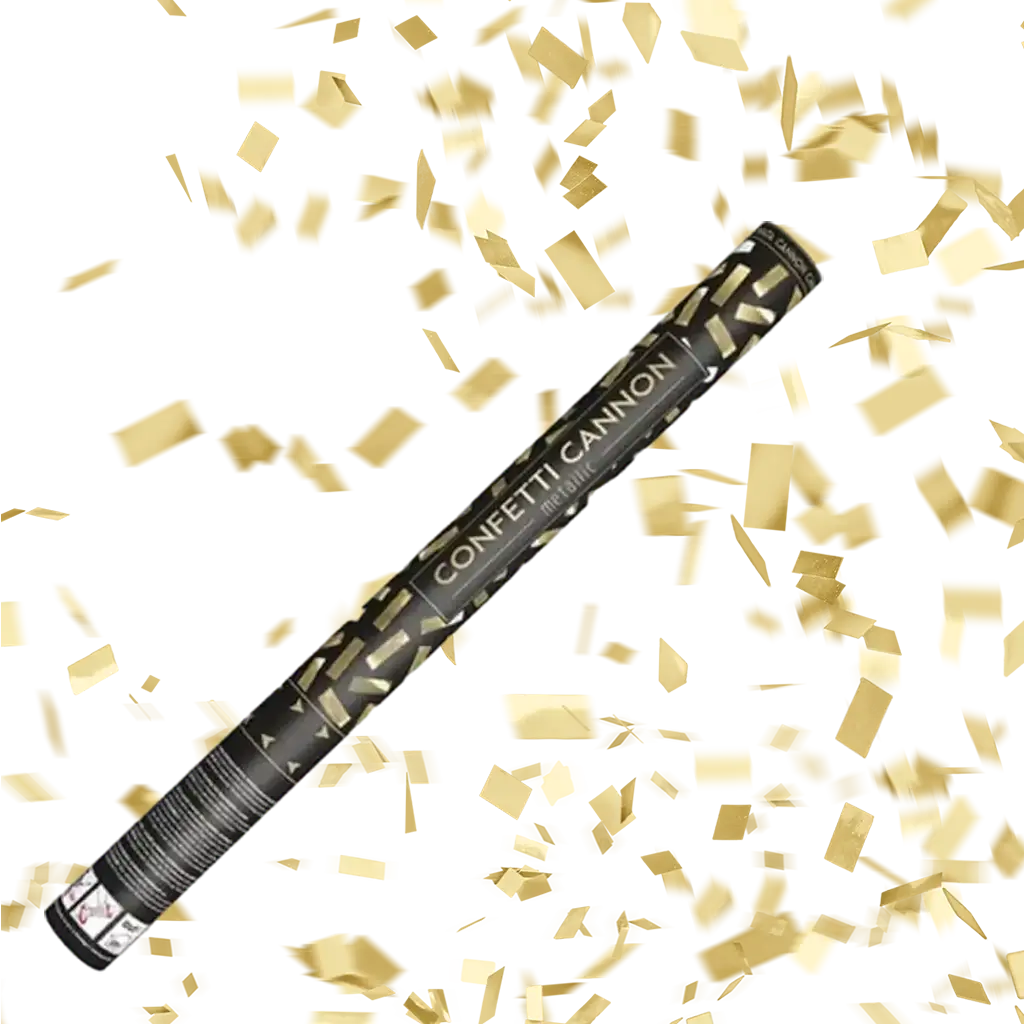 Pistole Coriandoli 60 CM Oro