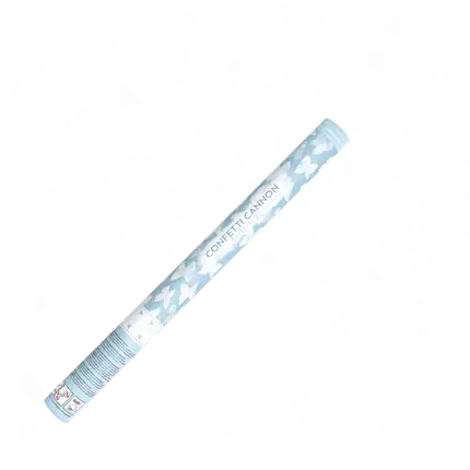 Cannoni Coriandoli 60 CM Farfalle Bianche