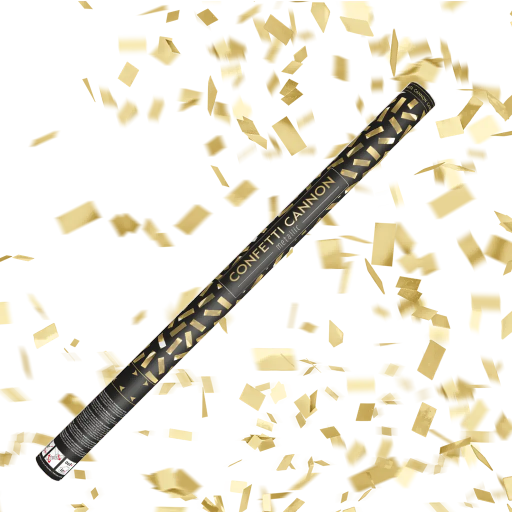 Cannoni Coriandoli 80 CM Oro