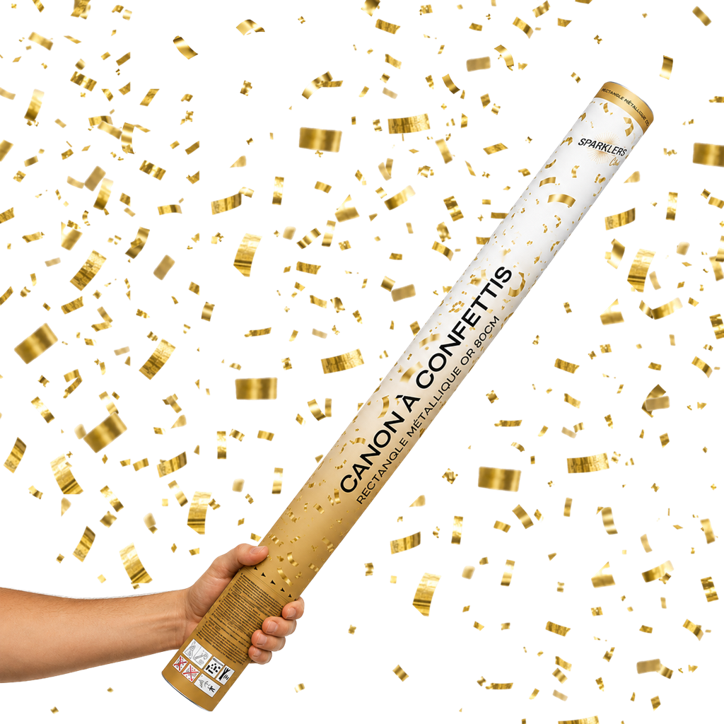 Cannoni Coriandoli 80 CM Oro