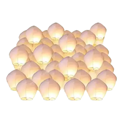 Lanterna volante bianca