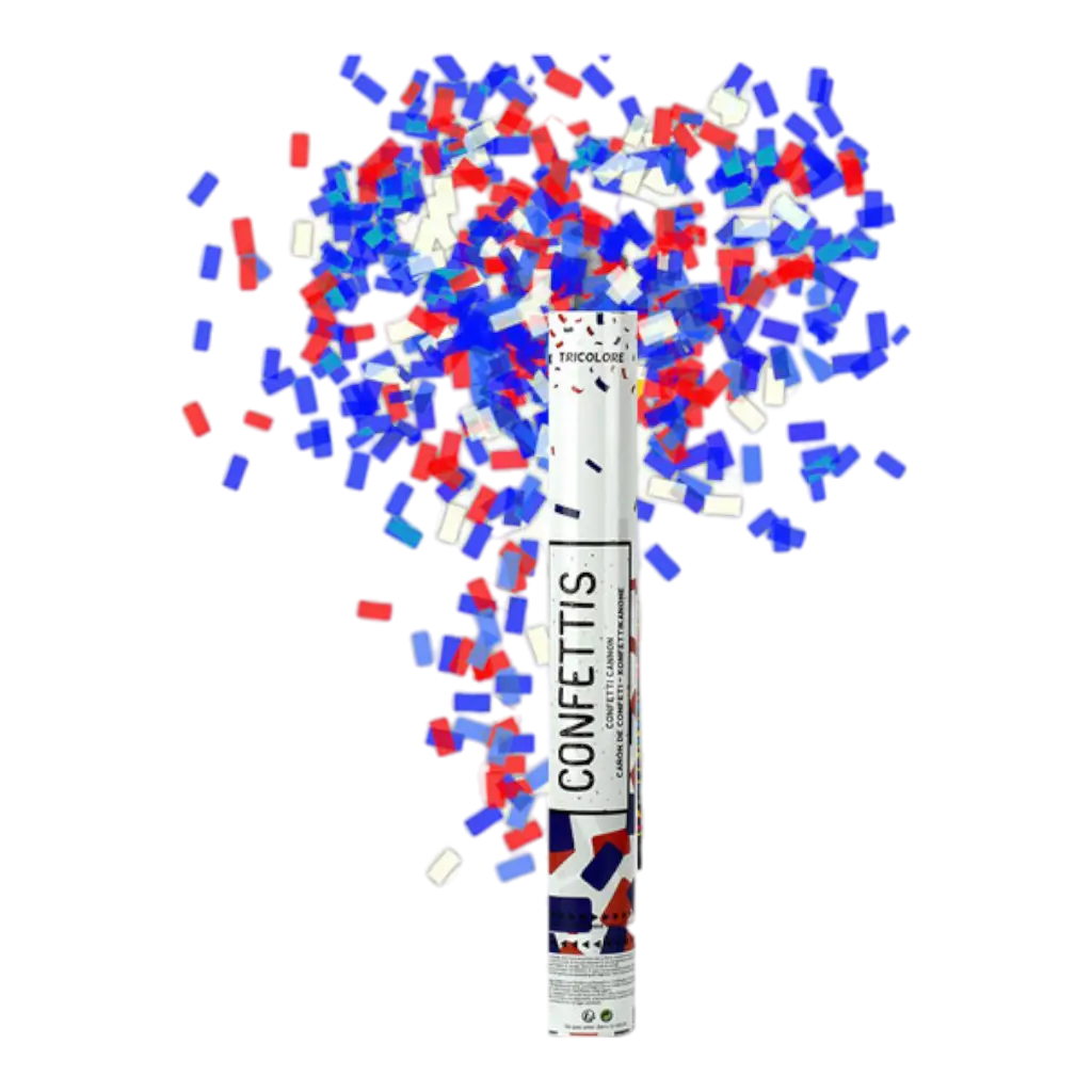 Cannoni Coriandoli Blu Bianco Bianco Rosso