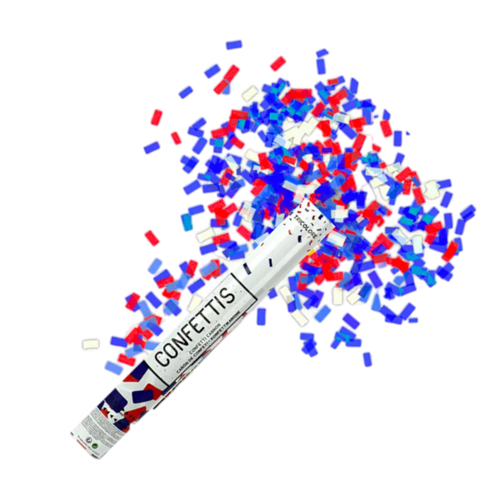 Cannoni Coriandoli Blu Bianco Bianco Rosso
