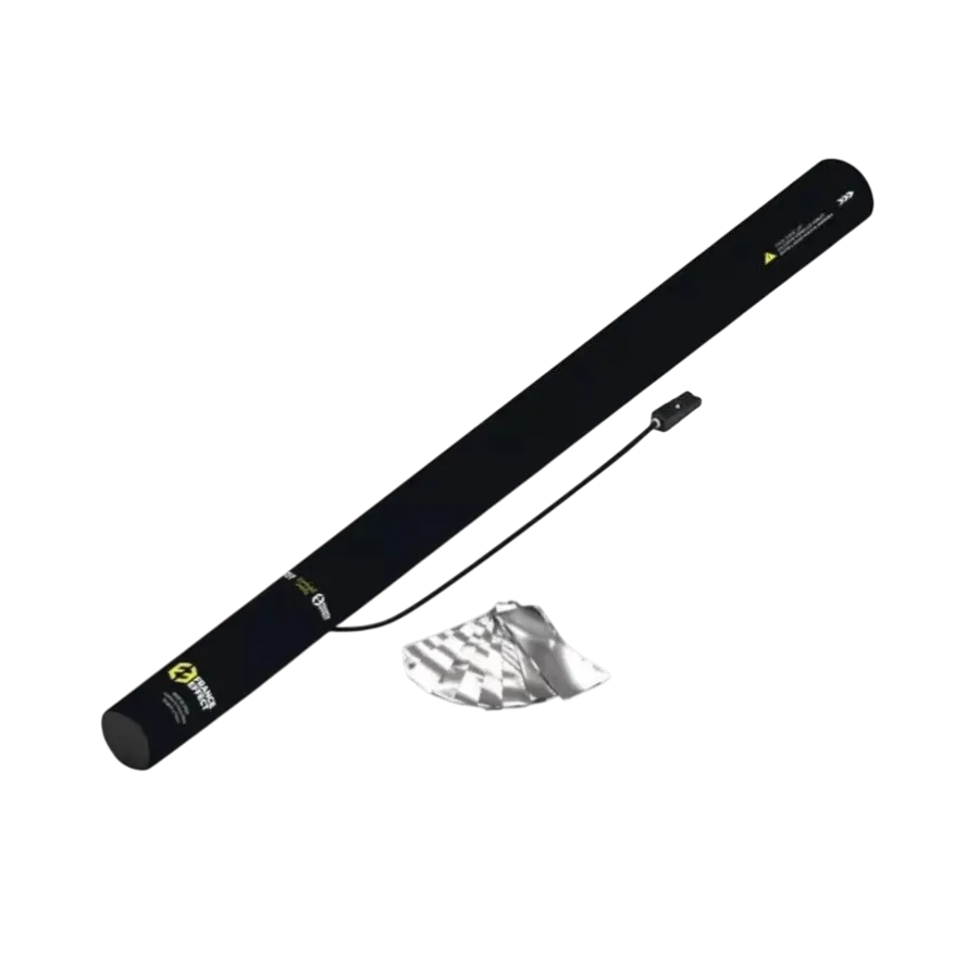 Cannone elettrico per coriandoli 80 cm - Argento metallizzato