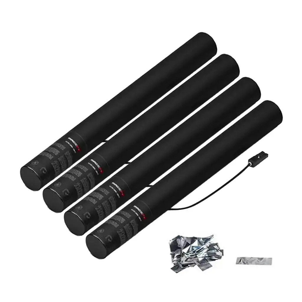 Pistola elettrica coriandoli Argento / argento 50 cm