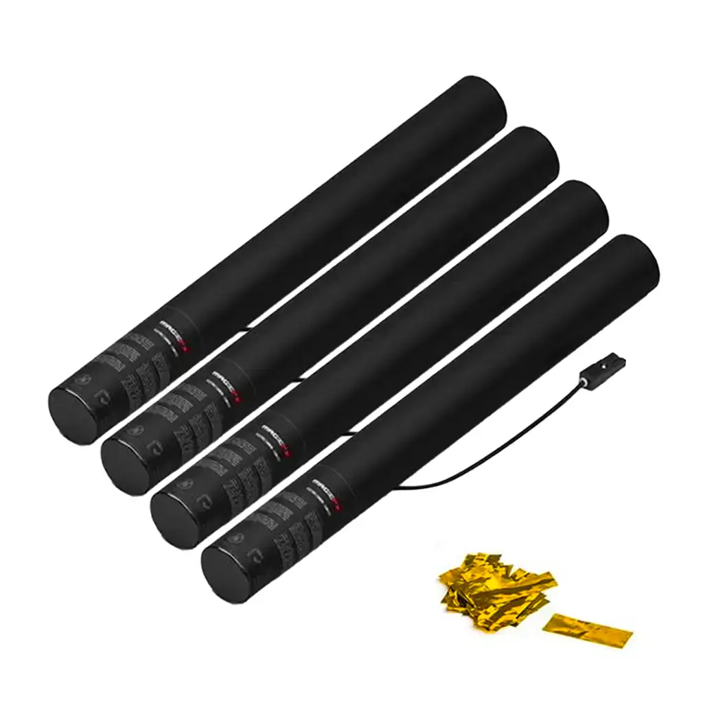 Pistola elettrica coriandoli Oro / Oro 50 cm