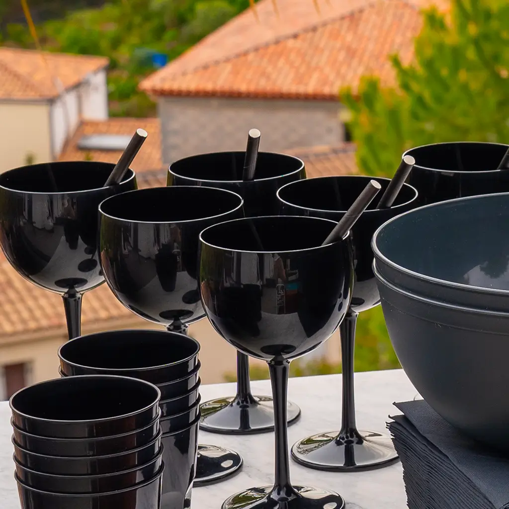 Bicchiere piscina nero