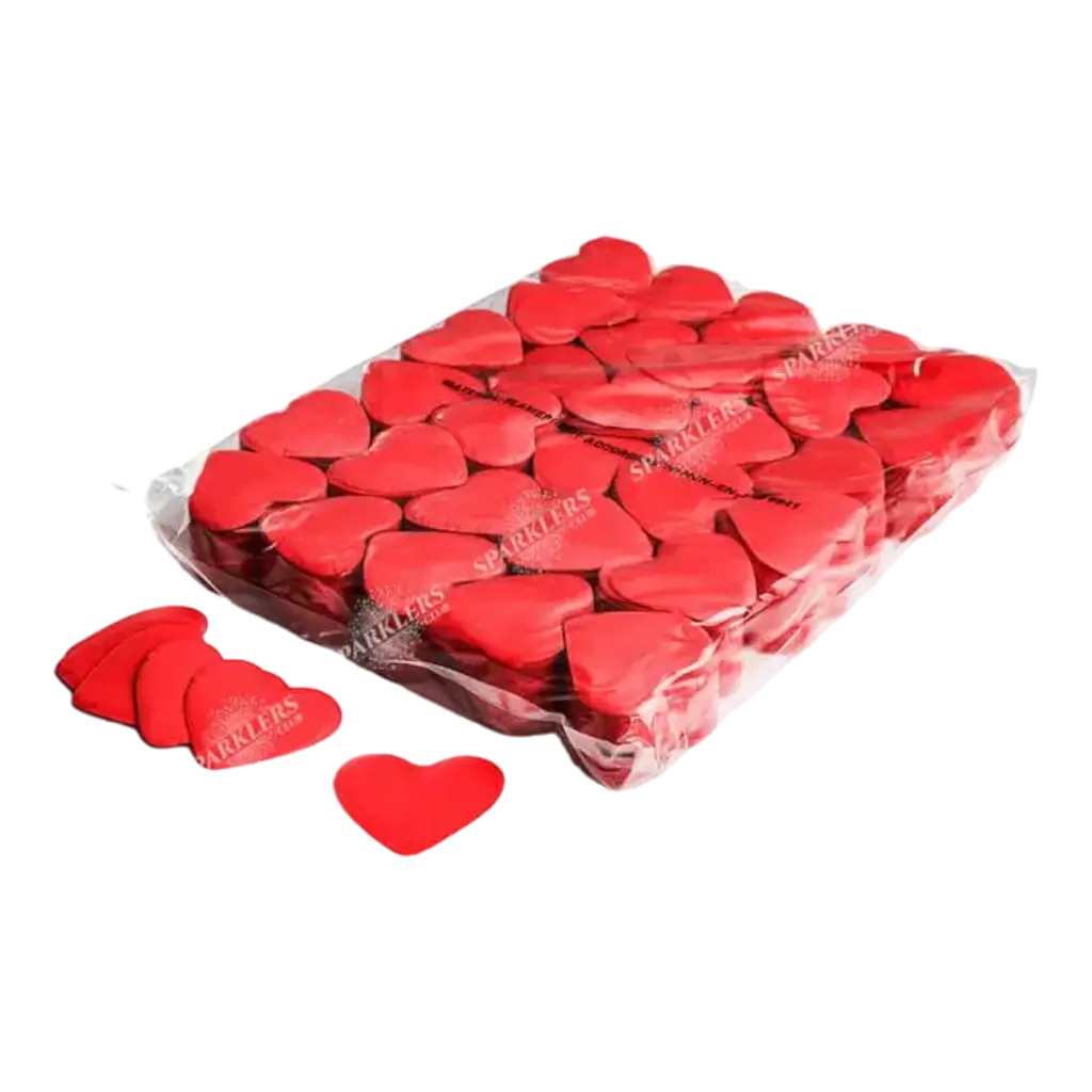 Borsa 1KG coriandoli cuore rosso Magic FX