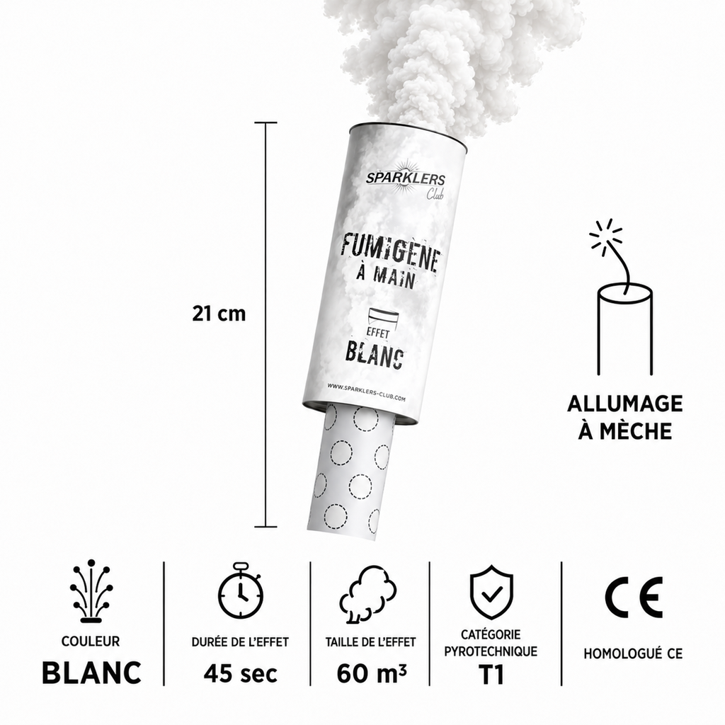 Fumo a mano 45 secondi bianco