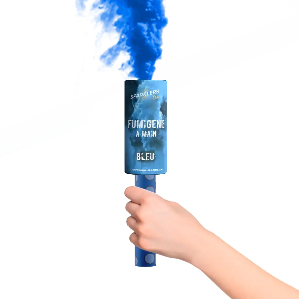Fumo della mano 45 secondi blu