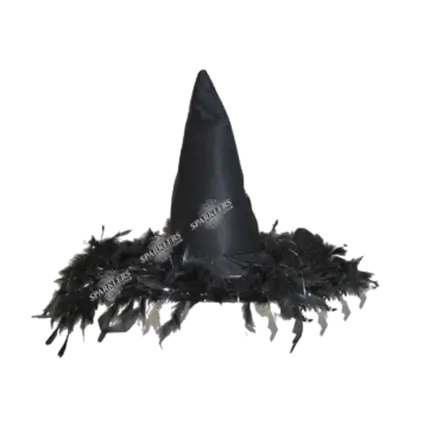 Cappello da strega piumato