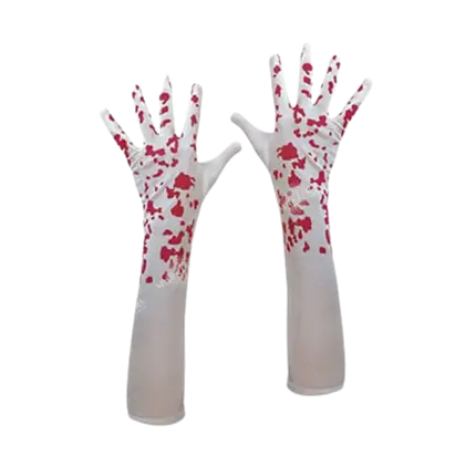 Un paio di guanti insanguinati