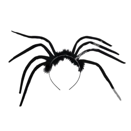 Fascia da ragno nera con pelliccia
