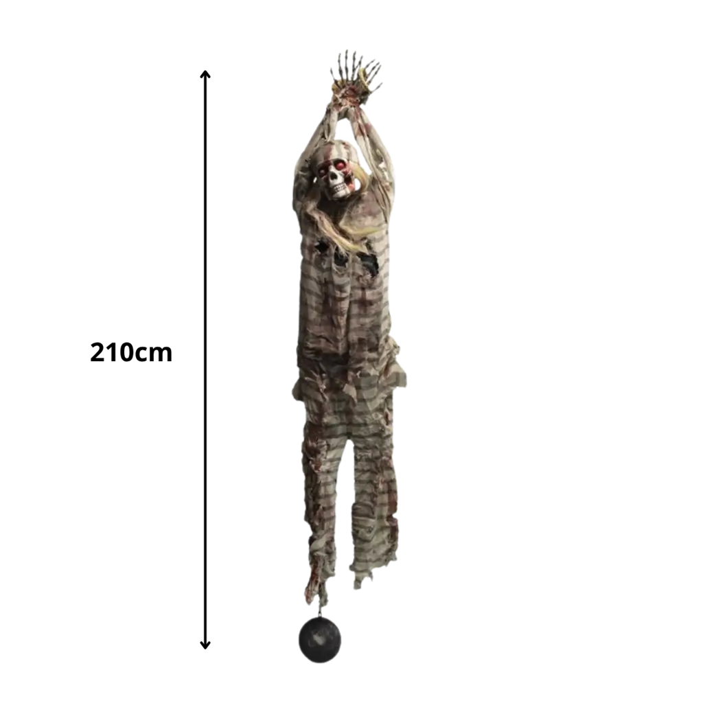Ciondolo scheletro luce galeotto con palla 210cm