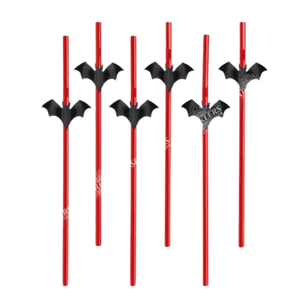 Set di 6 cannucce di Halloween