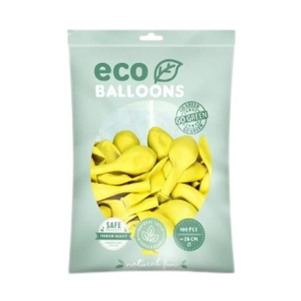 Confezione da 100 palloncini gialli