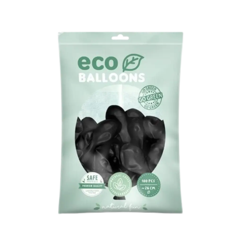 Confezione da 100 palloncini neri