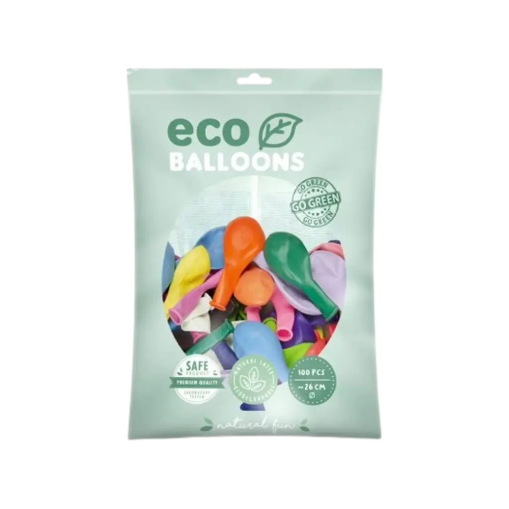 Confezione da 100 palloncini colore misto multicolore