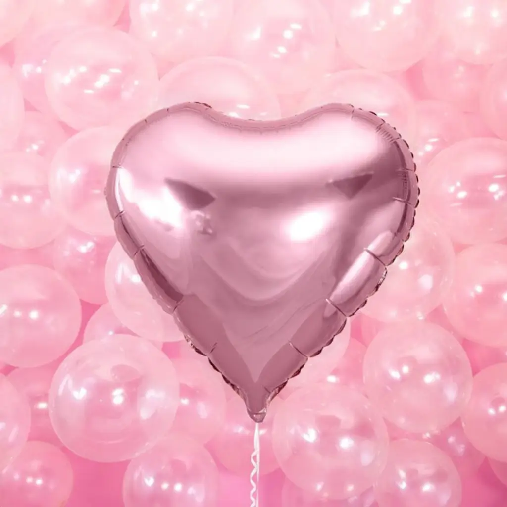 Palloncino Cuore rosa metallizzato 61cm