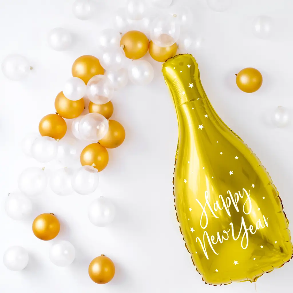 Confezione da 100 Palloncini Metallici Oro