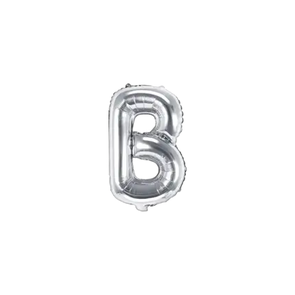 Palloncino Lettera B argento - 35cm