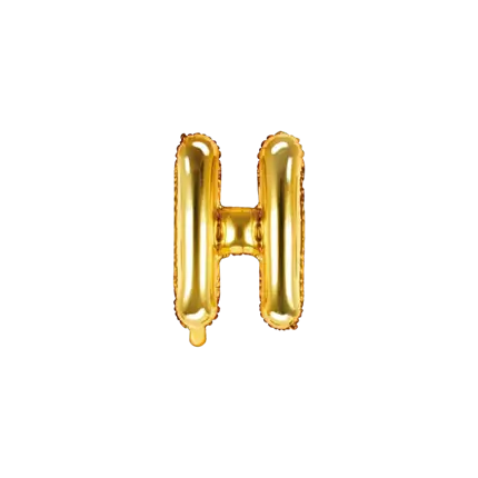 Palloncino Lettera H Oro - 35cm
