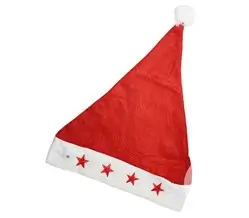 Cappello di Natale per bambini con Led rosso