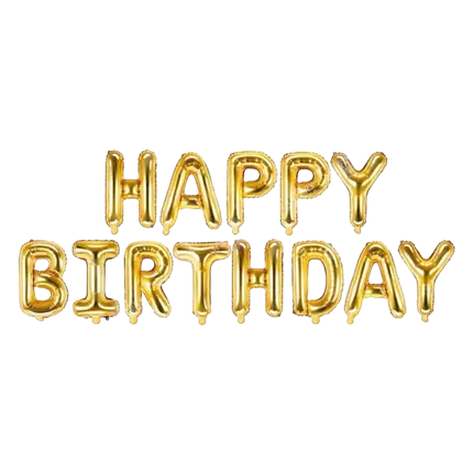 Buon compleanno Pallone Gigante 340x35cm Oro