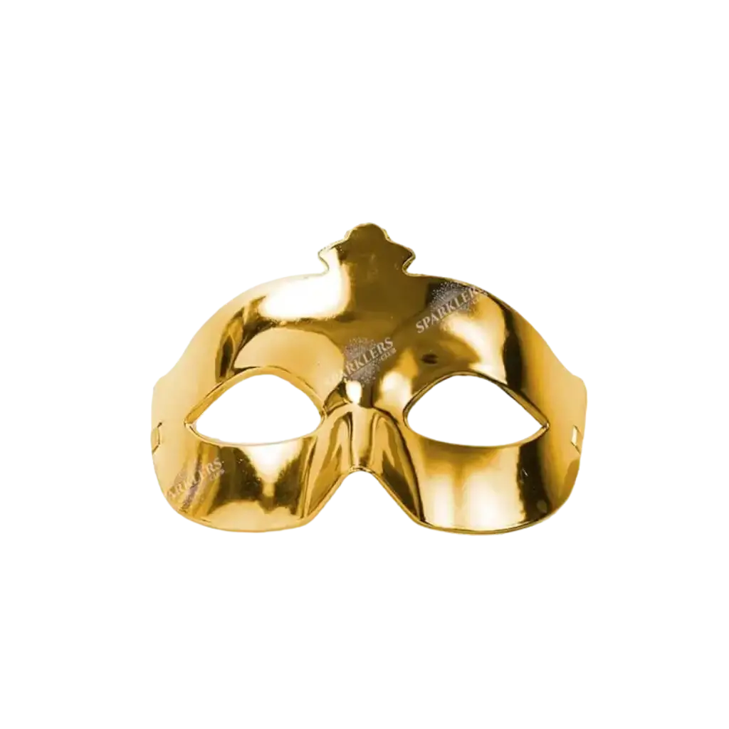 Maschera veneziana in oro lucido