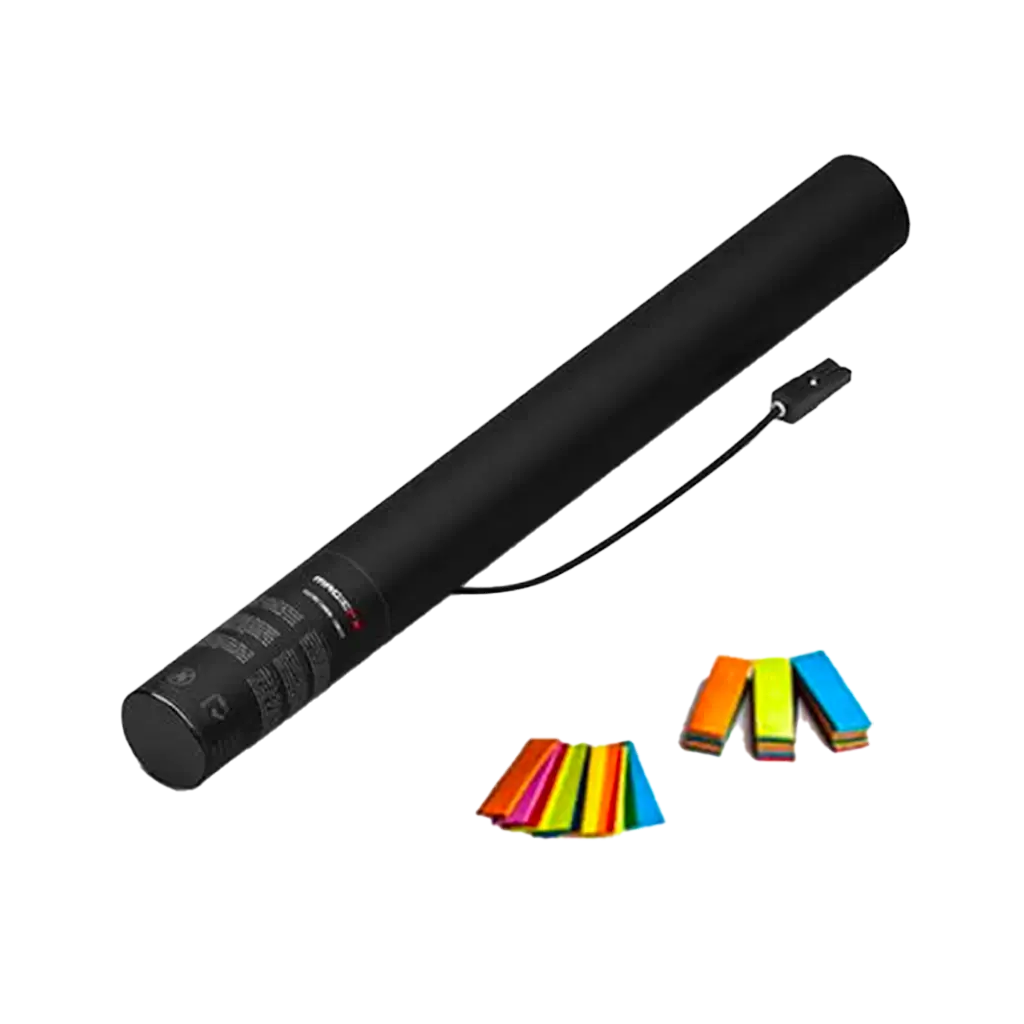 Cannone coriandoli elettrici multicolore 50 cm