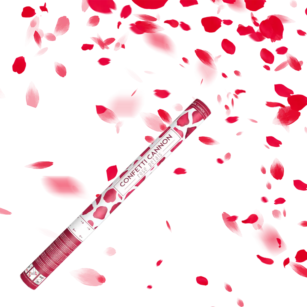 Canon coriandoli 60cm petali rosa colore rosso