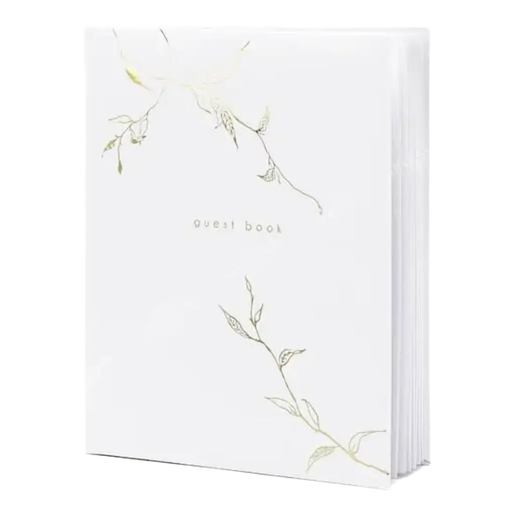  Libro degli ospiti matrimonio bianco 22 pagine