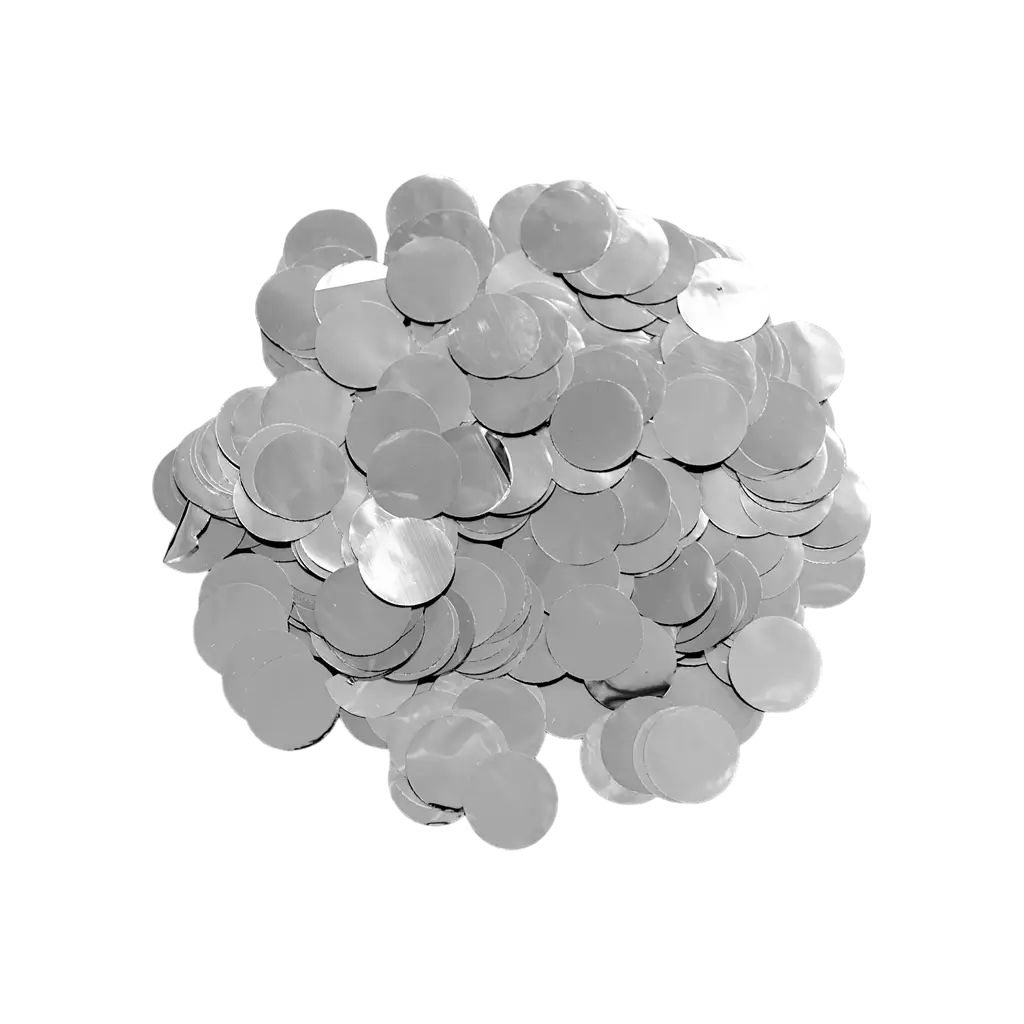 Coriandoli tondi d'argento (15gr)