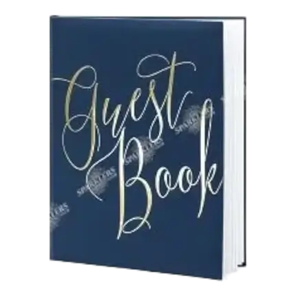 Libro degli ospiti del matrimonio blu navy