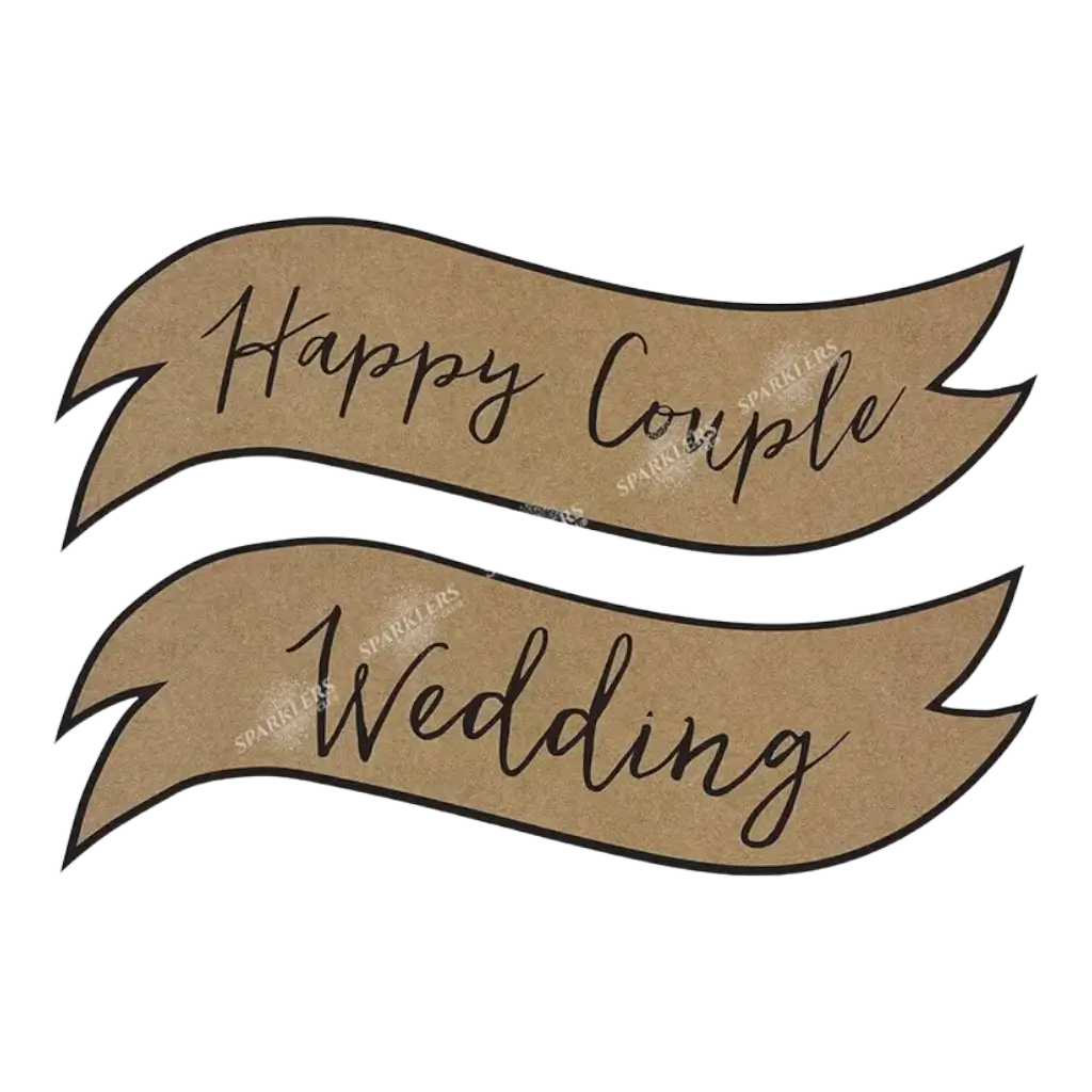 Pannelli con scritta Coppia felice / Matrimonio