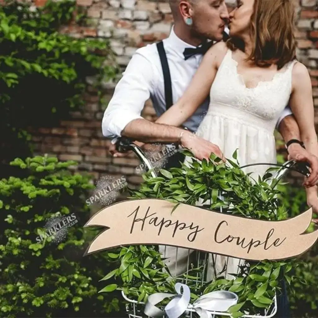 Pannelli con scritta Coppia felice / Matrimonio