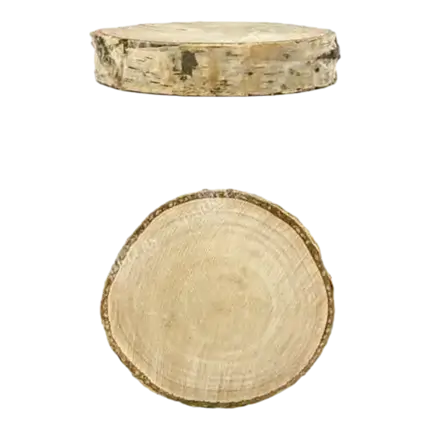 20 Scatole da tavolo in legno, diametro 4,5-6,5 cm