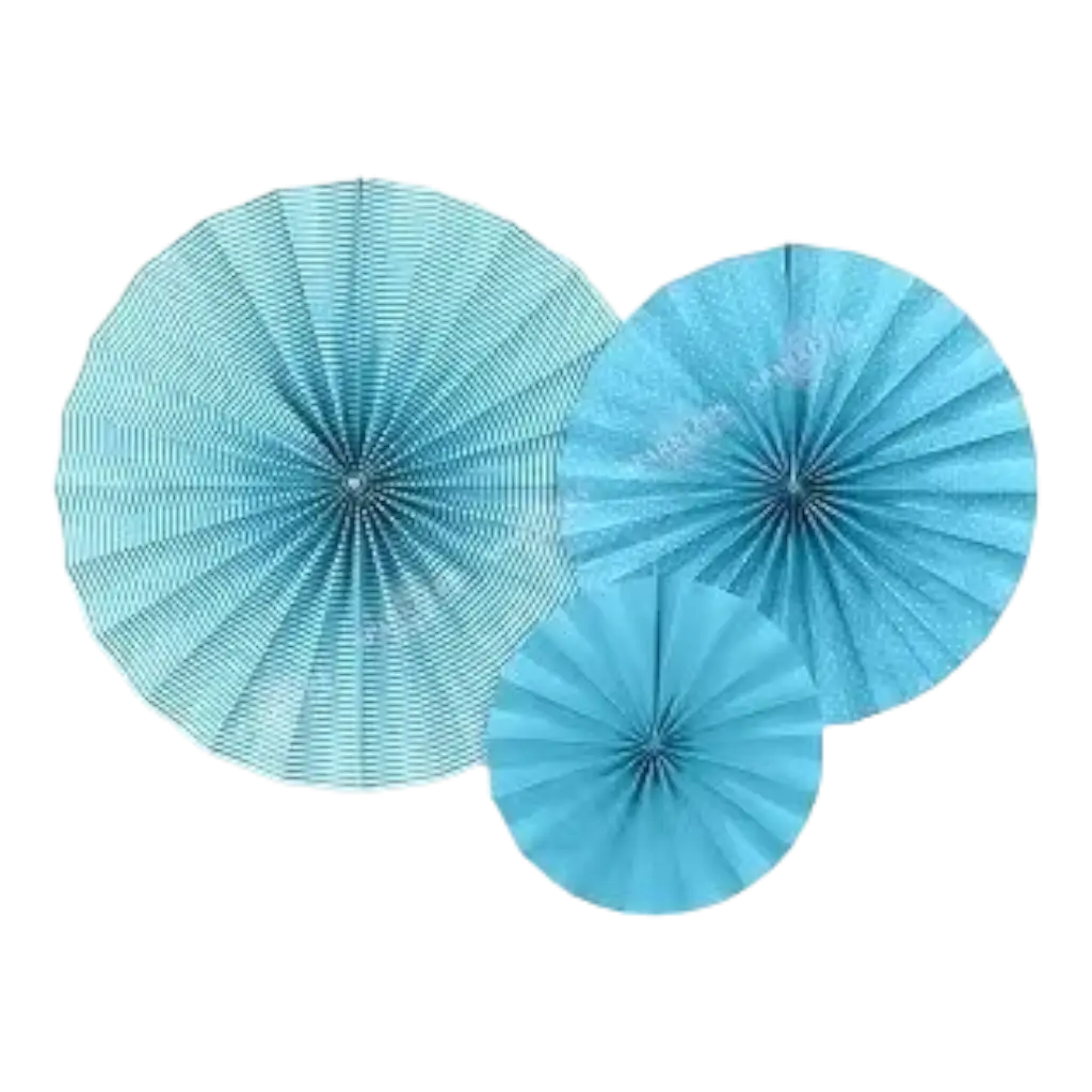 Rose blu decorative (3 pezzi)