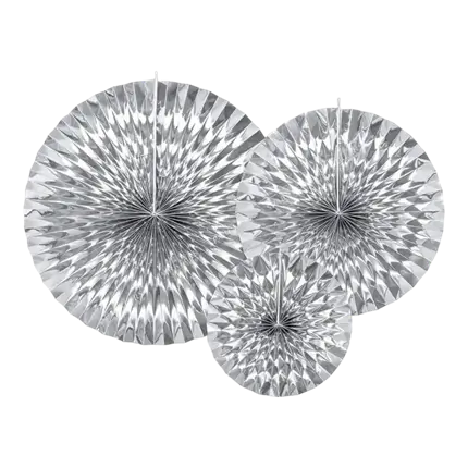 Rose d'argento decorative (3 pezzi)