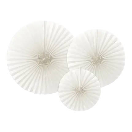 Rose decorative bianco sporco (3 pezzi)