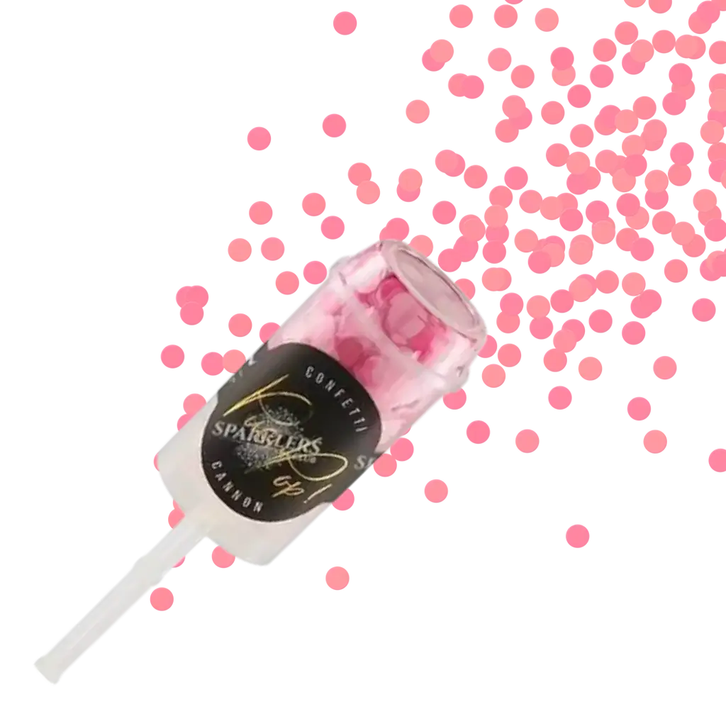 Coriandoli rosa push pop