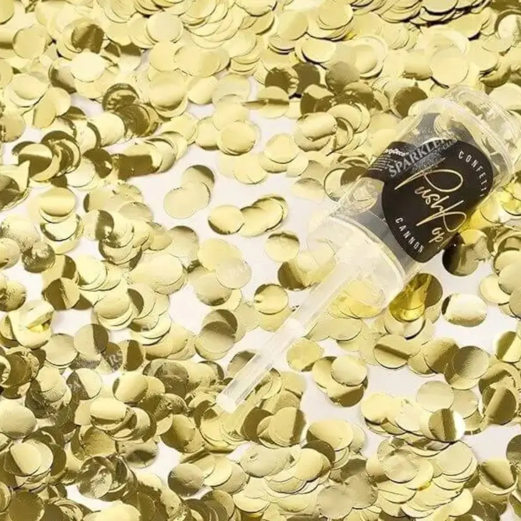 I coriandoli spingono l'oro pop