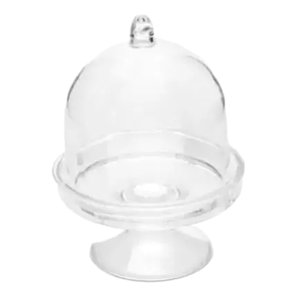 Espositore per torte, trasparente, 5,5x7,5x7,5 cm set da 3