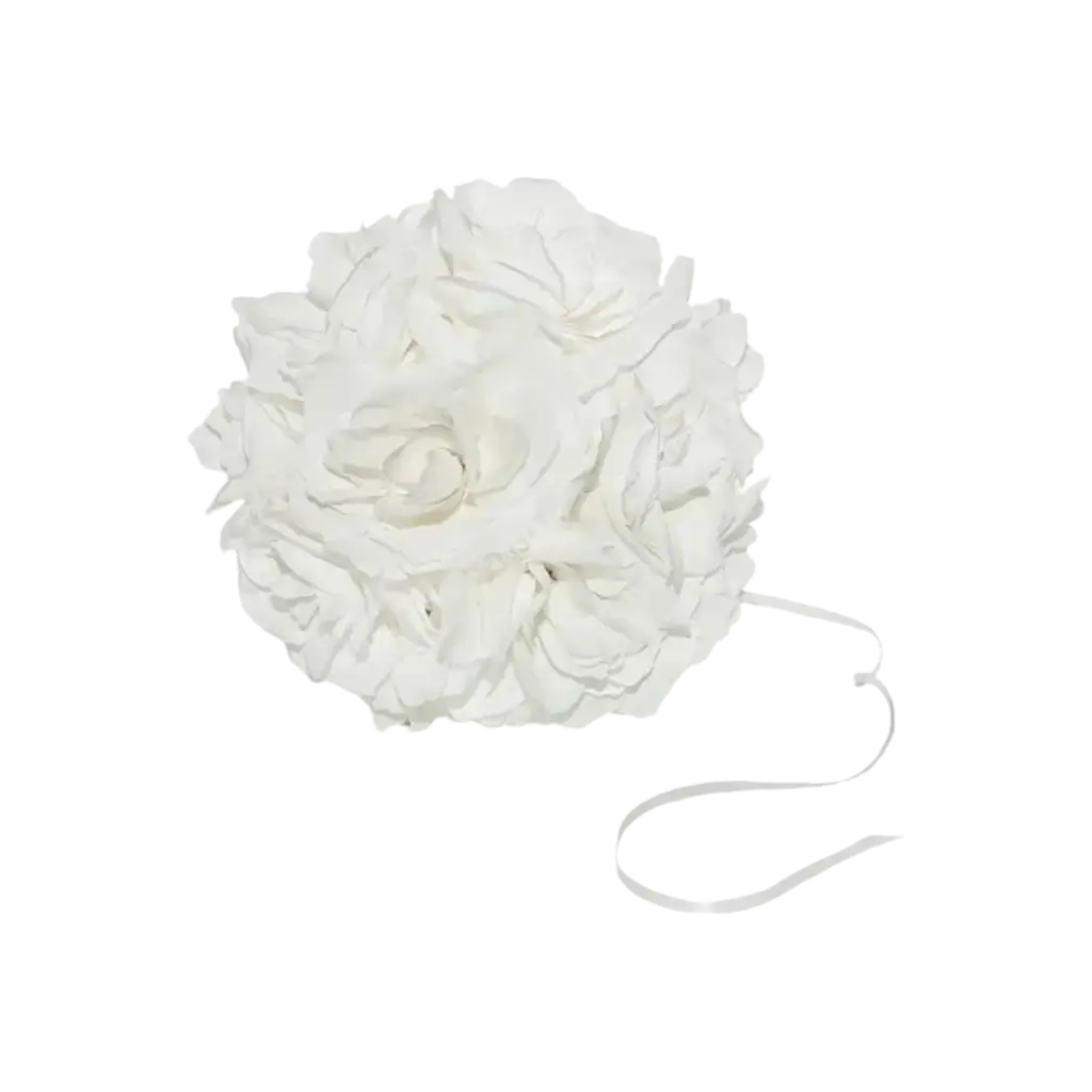 Palla di fiori bianchi ø21cm