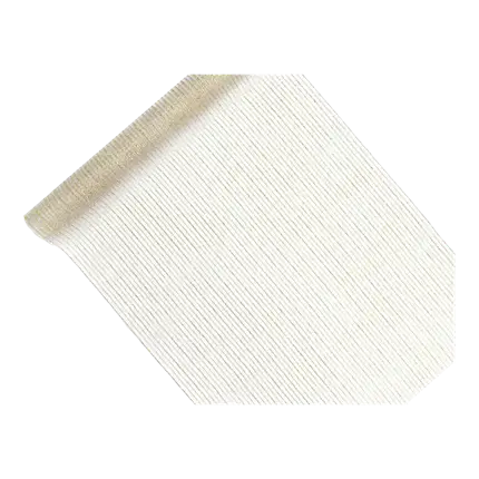 Corridore da tavolo in organza bianca e oro lungo 9 metri