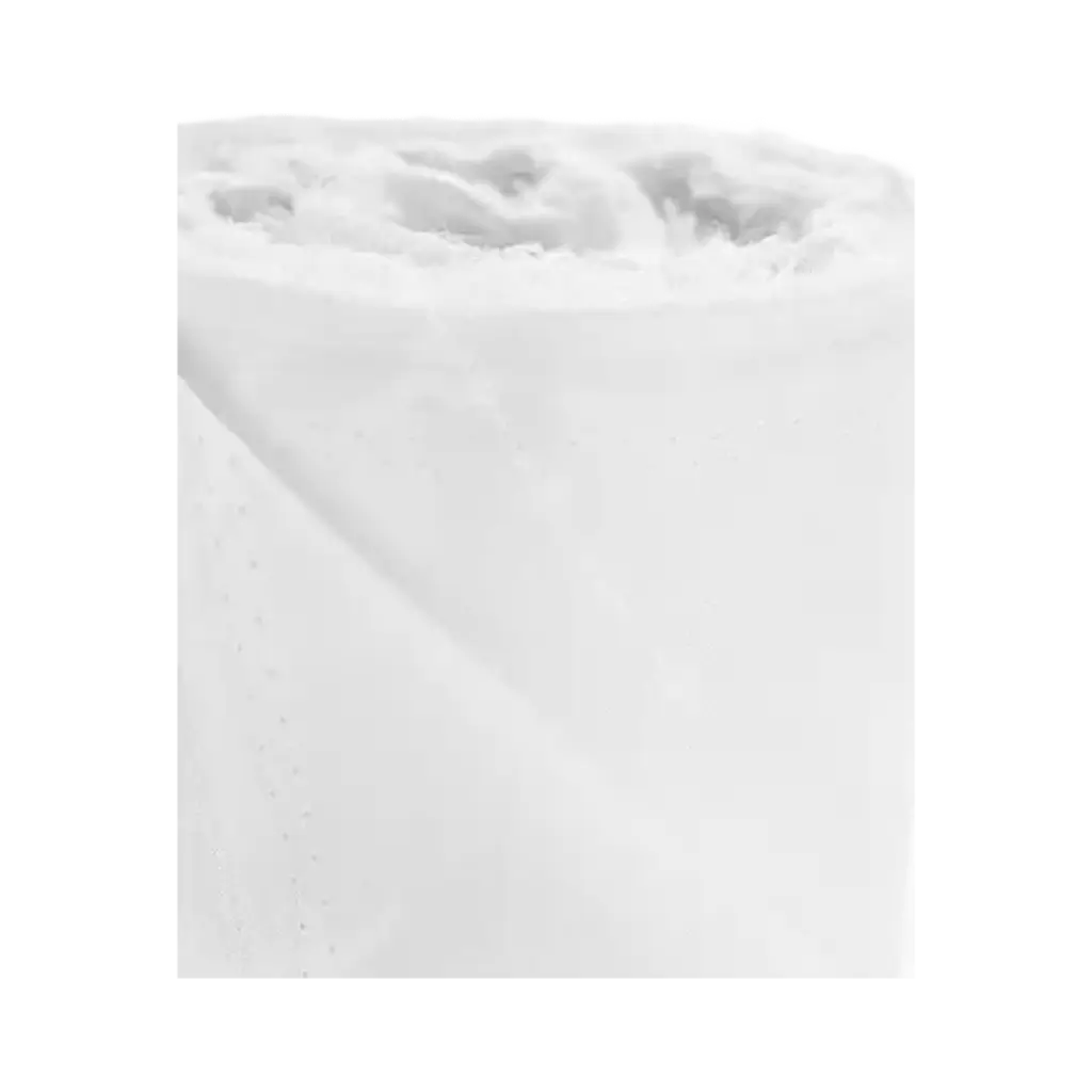 Tessuto fine bianco semilucido 1,5 x 100 metri