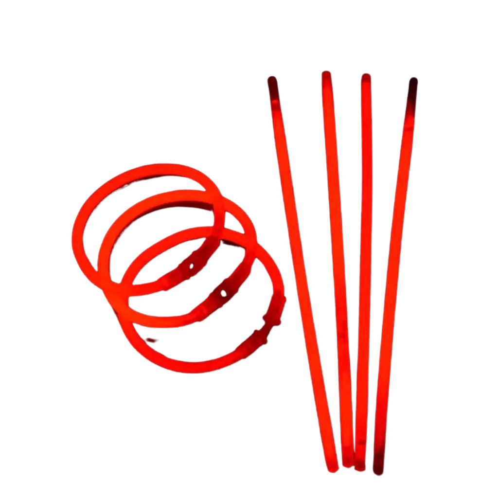 Braccialetto rosso fluo (confezione da 100)
