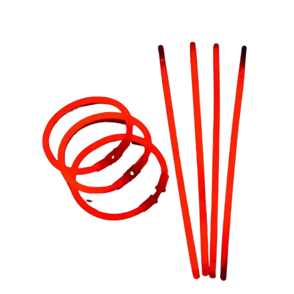 Braccialetto rosso fluo (confezione da 100)