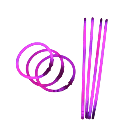 Braccialetto rosa fluorescente (confezione da 100)