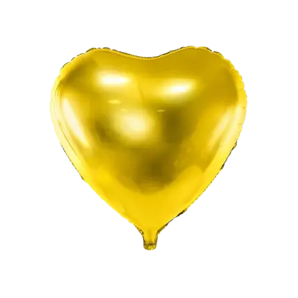 Palloncino a cuore Oro metallico 61cm